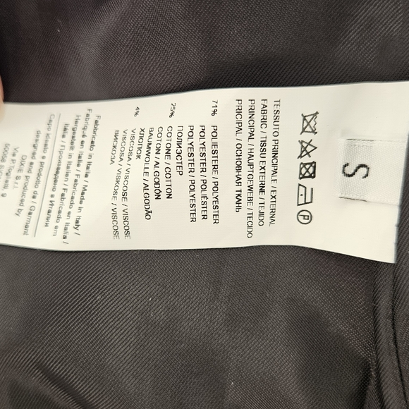 Dixie tweed blazer with fringe lining - size small - Picture 2 of 6